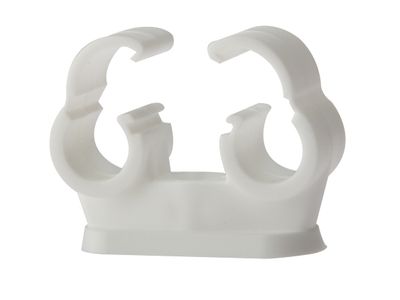 ForgeFix FORPCDC15 Pipe Clip Double Cliplock 15mm Box 50