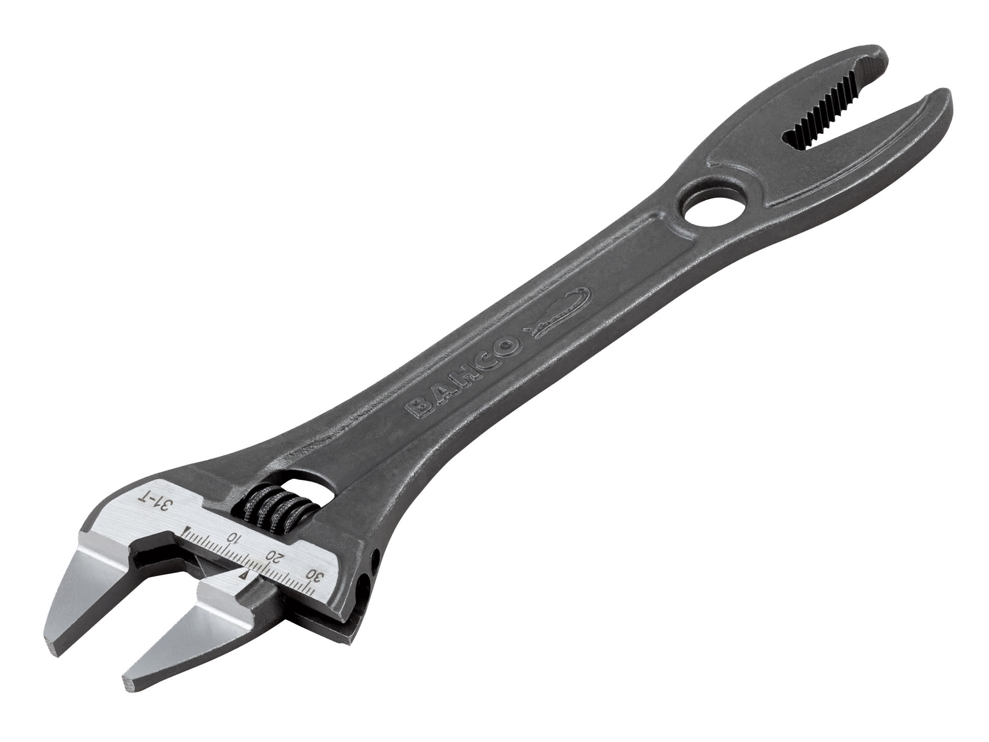 Bahco BAH31T 31-T Thin Jaw Adjustable Spanner with Serrated Pipe Jaws img