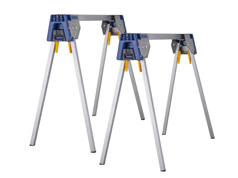 Irwin IRW183474 IRST83474-1 All Metal Trestle / Sawhorses Twin Pack