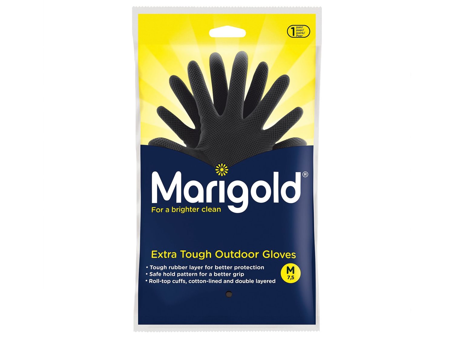 Marigold MGD145400 Extra Tough Outdoor Gloves - Medium (6 Pairs)