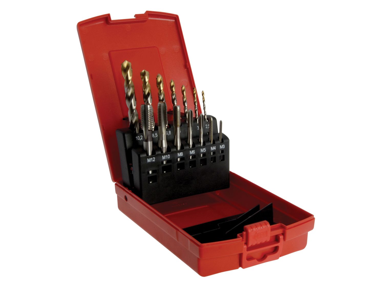 Dormer L115101 14pc A002 Drills and E500 HSS MC Tap Set