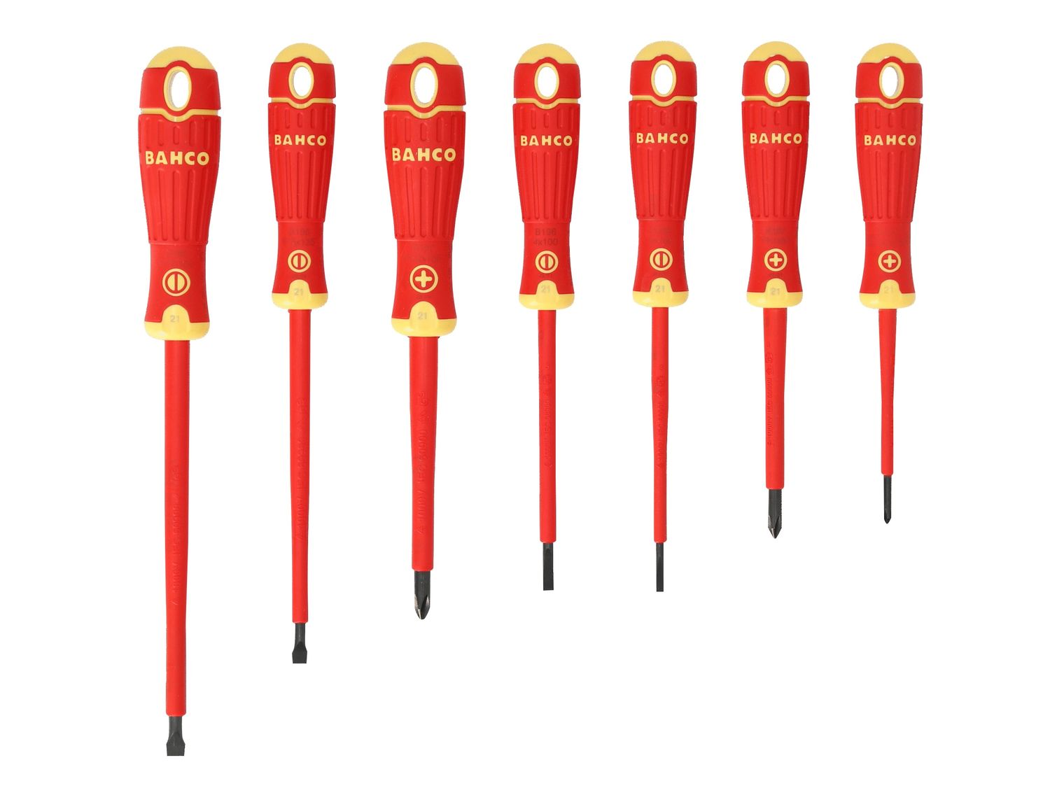 Bahco BAH220007 B220.007 BAHCOFIT Insulated Screwdriver Set, 7 Piece