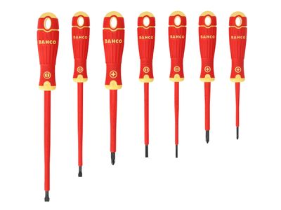 Bahco BAH220007 B220.007 BAHCOFIT Insulated Screwdriver Set, 7 Piece