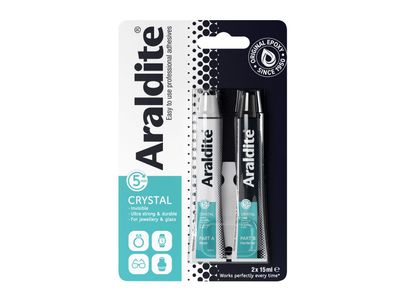 Araldite ARA400008 Crystal Epoxy 2 x 15ml Tubes