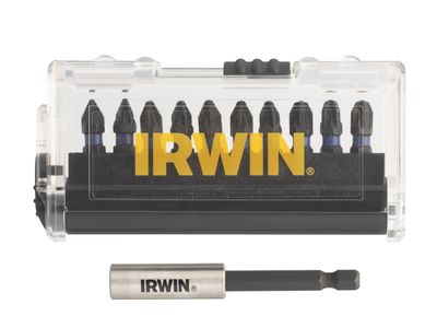 IRWIN IRWIW6062503 Impact Pro Performance Pozi Screwdriver Bit Set, 10 Piece
