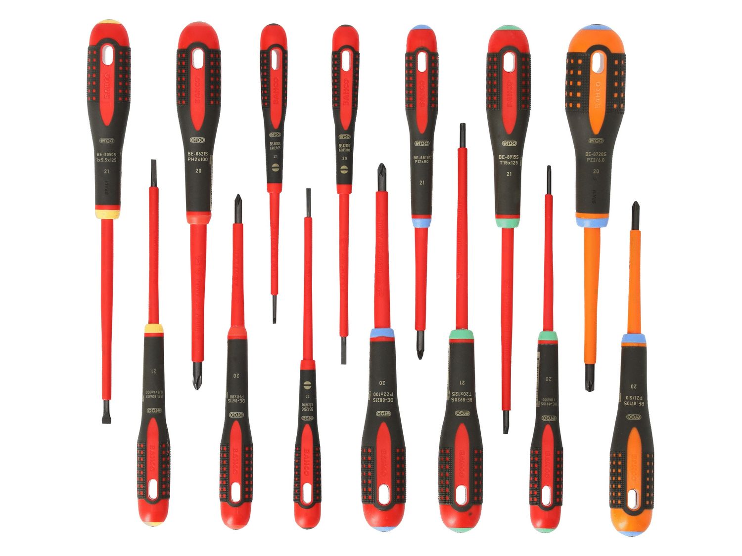 Bahco BAH9876S BE-9872 ERGO™ Screwdriver Set, 14 Piece