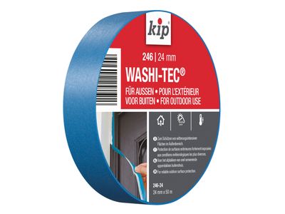 KIP KIP222845 246 Premium Outdoor WASHI-TEC Masking Tape 24mm x 50m