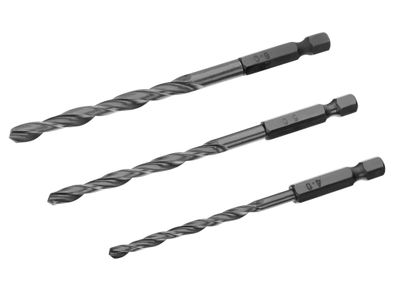 IRWIN IRWIW3035108 HSS Drill Bit Hex Shank Bit Set, 3 Piece