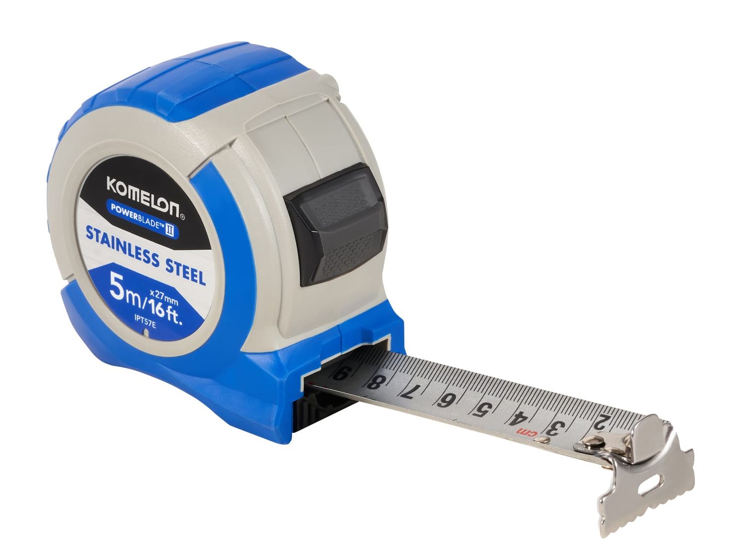 Komelon KOMIPT57E Stainless Steel PowerBlade™ Pocket Tape 5m/16ft (Width 27mm)