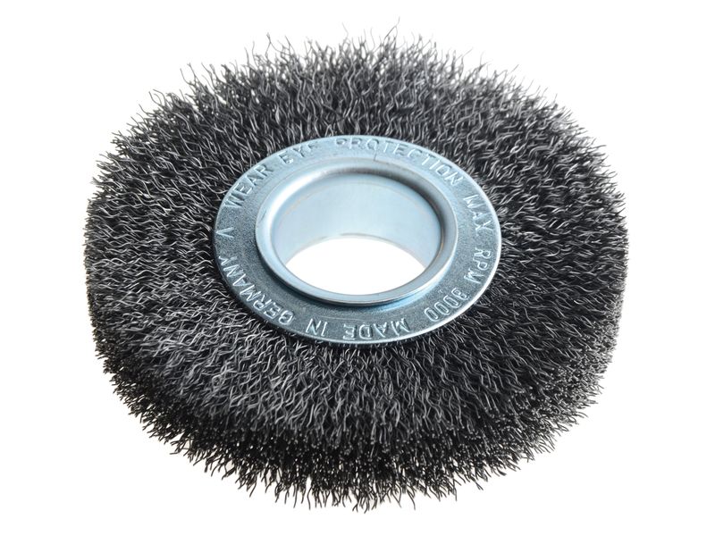 Lessmann LES323162 Wheel Brush D100mm x W20-22 x 30 Bore Steel Wire 0.30 + Adaptors Set 1