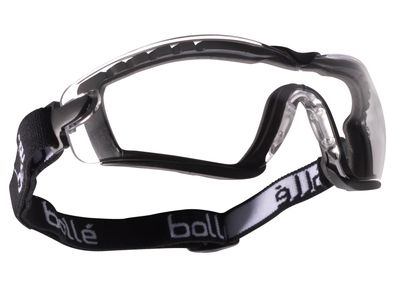 Bolle Safety BOLCOBFSPSI COBRA PSI PLATINUM Safety Glasses with Strap Clear