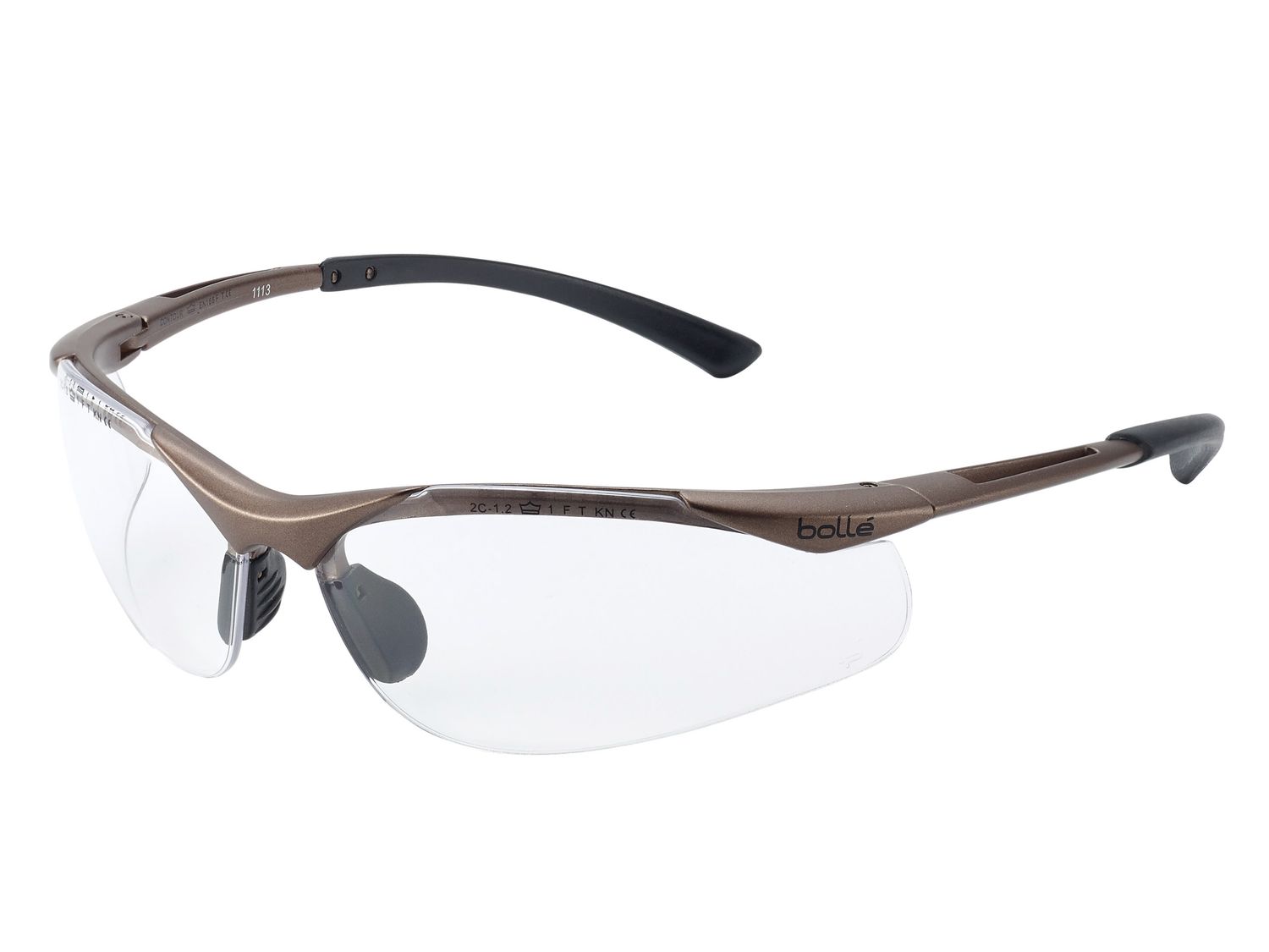 Bolle Safety BOLCONTPSI CONTOUR PLATINUM Safety Glasses - Clear