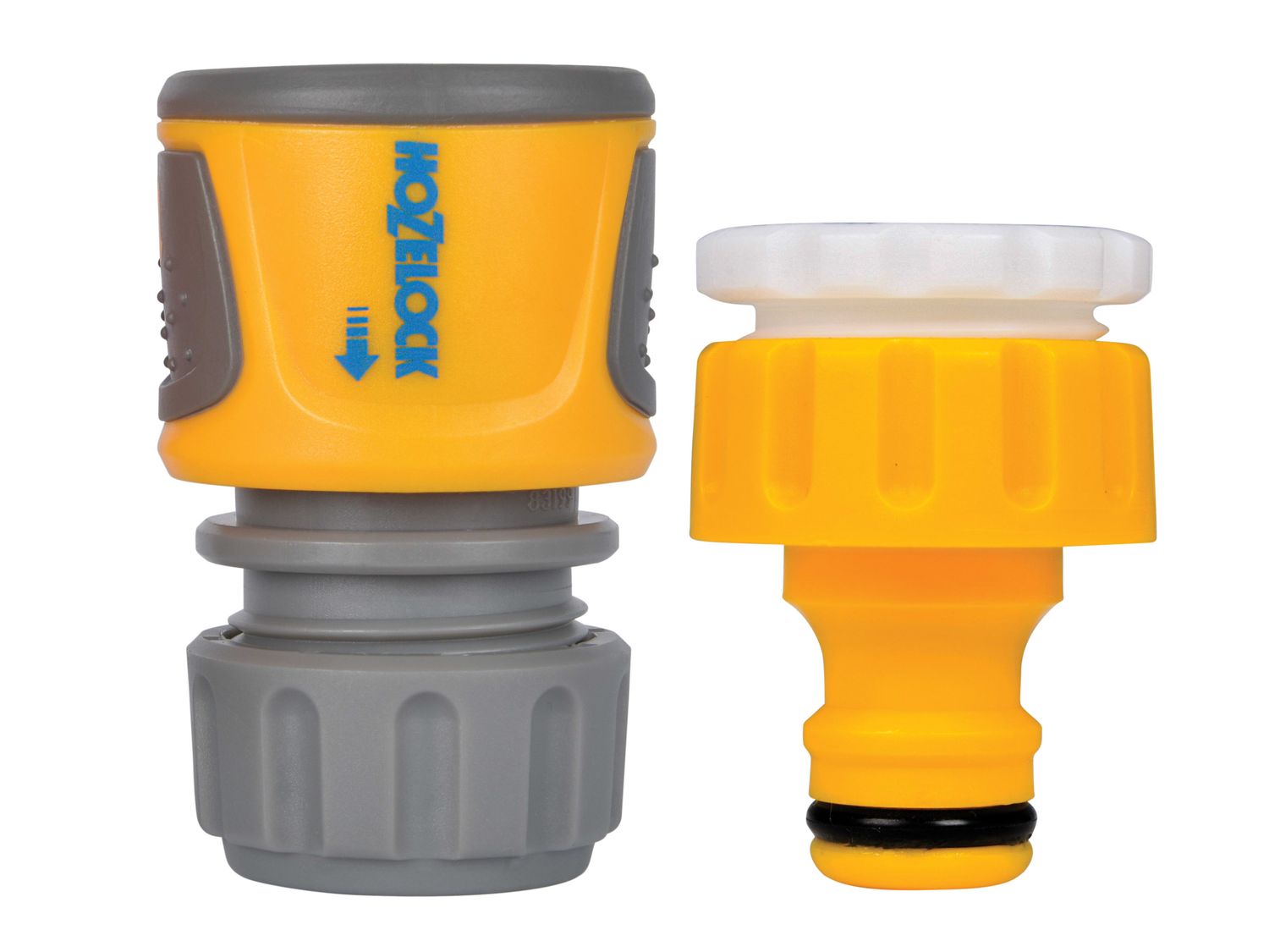 Hozelock HOZ2071 2071 Threaded Tap &amp; Soft Touch Hose End Connector Set
