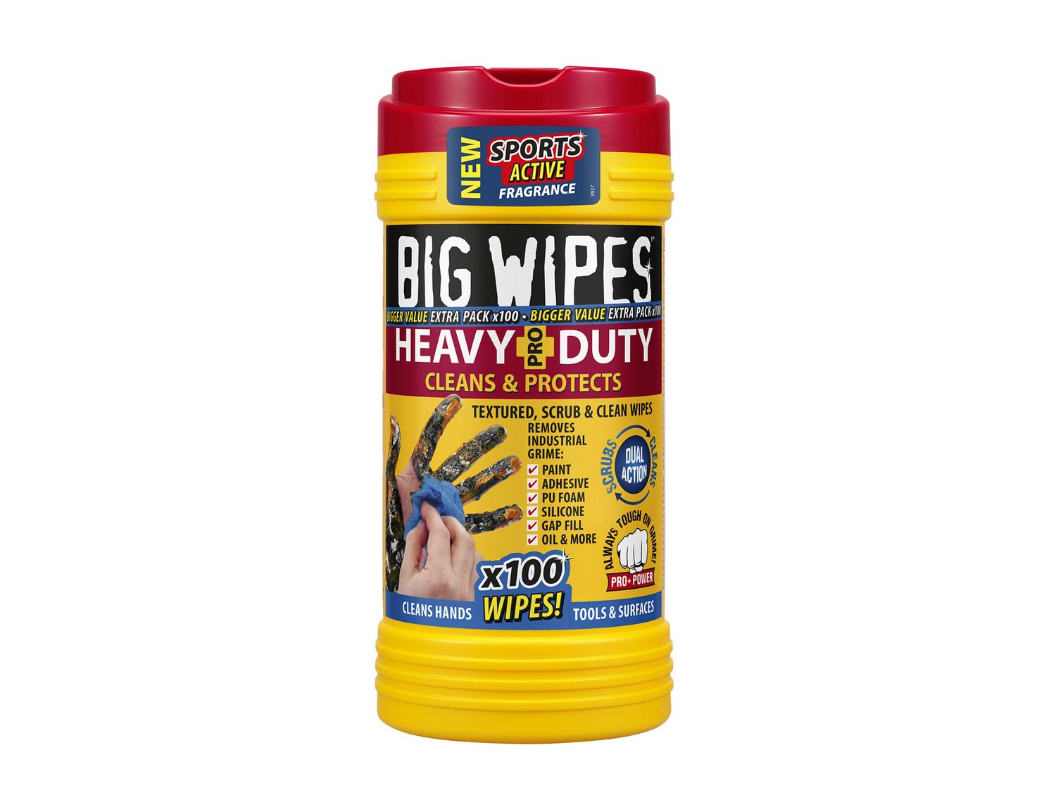 Big Wipes BGW2420 Heavy-Duty Pro+ Antiviral Wipes (Tub 80)