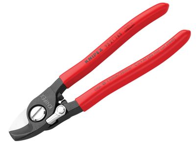 Knipex KPX9521165 Cable Shears PVC Grip with Return Spring 165mm