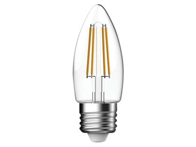 Energizer ENGS12870 LED ES (E27) Candle Filament Non-Dimmable Bulb, Warm White 470 lm 4W