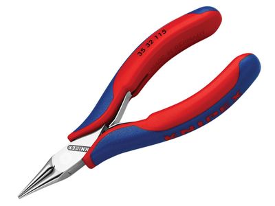 Knipex KPX3532115 Round Nose Electronics Pliers Multi-Component Grip 115mm