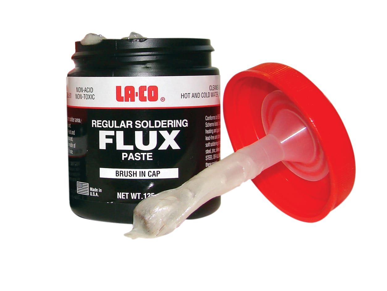 LA-CO LAC22195 22195 Regular Soldering Flux Brush In Cap 125g