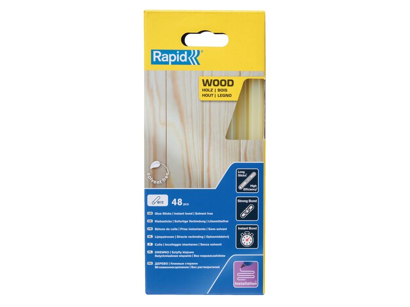 Rapid RPD5001421 Wood Glue Sticks 12 x 190mm (Pack 48)