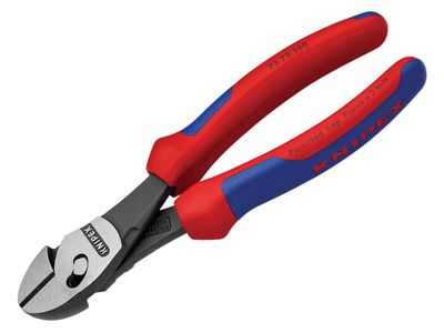 Knipex KPX7372180 TwinForce Diagonal Cutters Multi-Component Grip 180mm