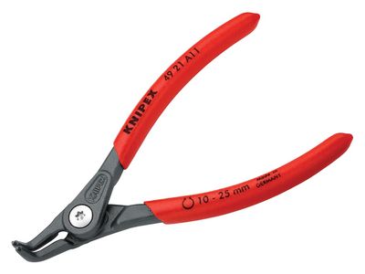 Knipex KPX4921A11 Precision Circlip Pliers External 90° Bent Tip 10-25mm A11
