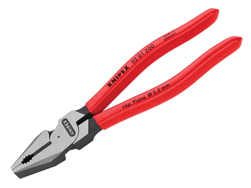 Knipex KPX0201200 High Leverage Combination Pliers PVC Grip 200mm (8in)