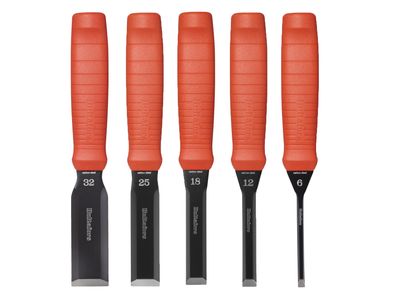 Hultafors HULEDC5 Scandinavian Butt Chisel Set, 5 Piece