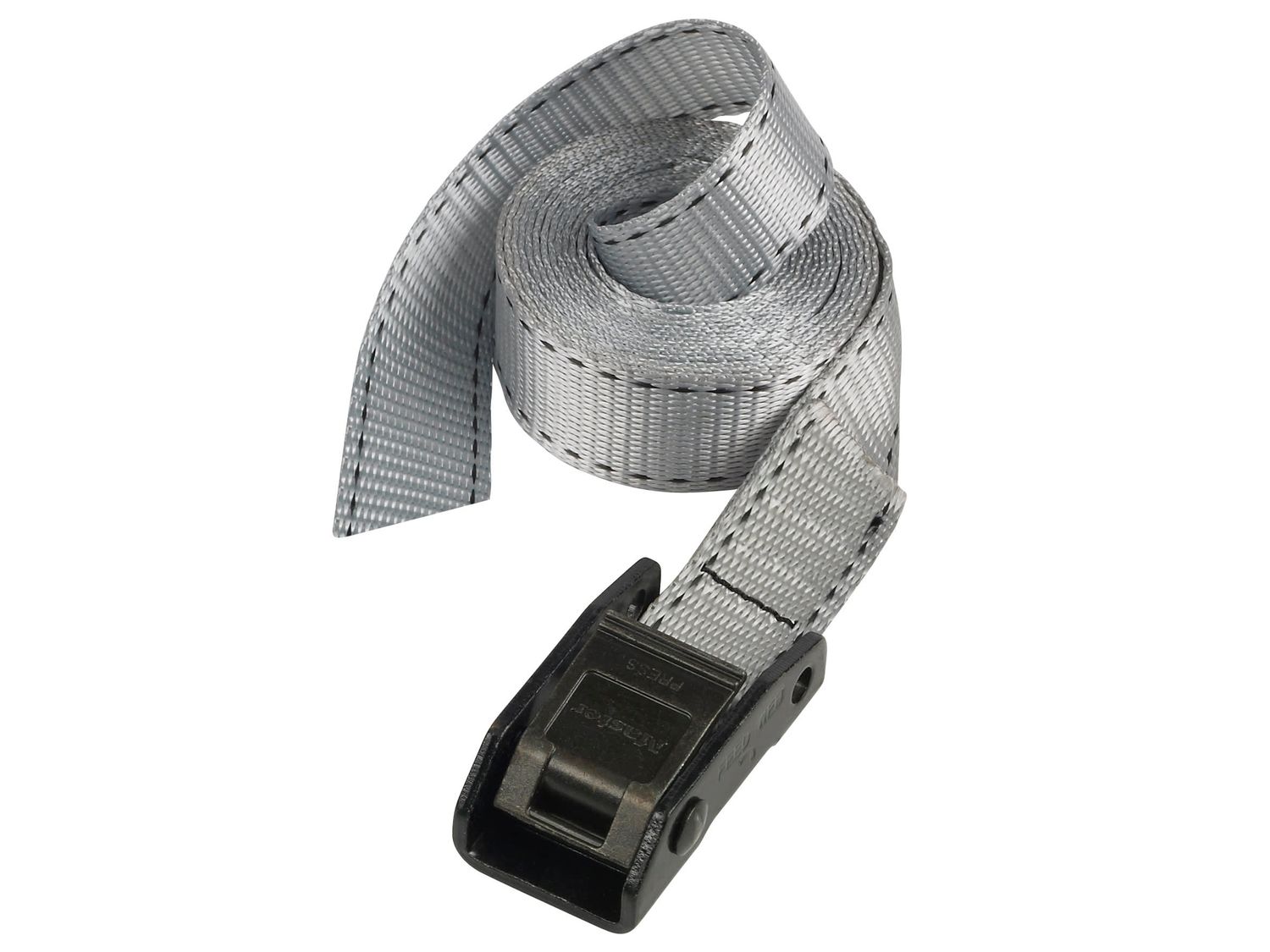 Master Lock MLK3112E Lashing Strap with Metal Buckle, Grey 5m 150kg (Single)