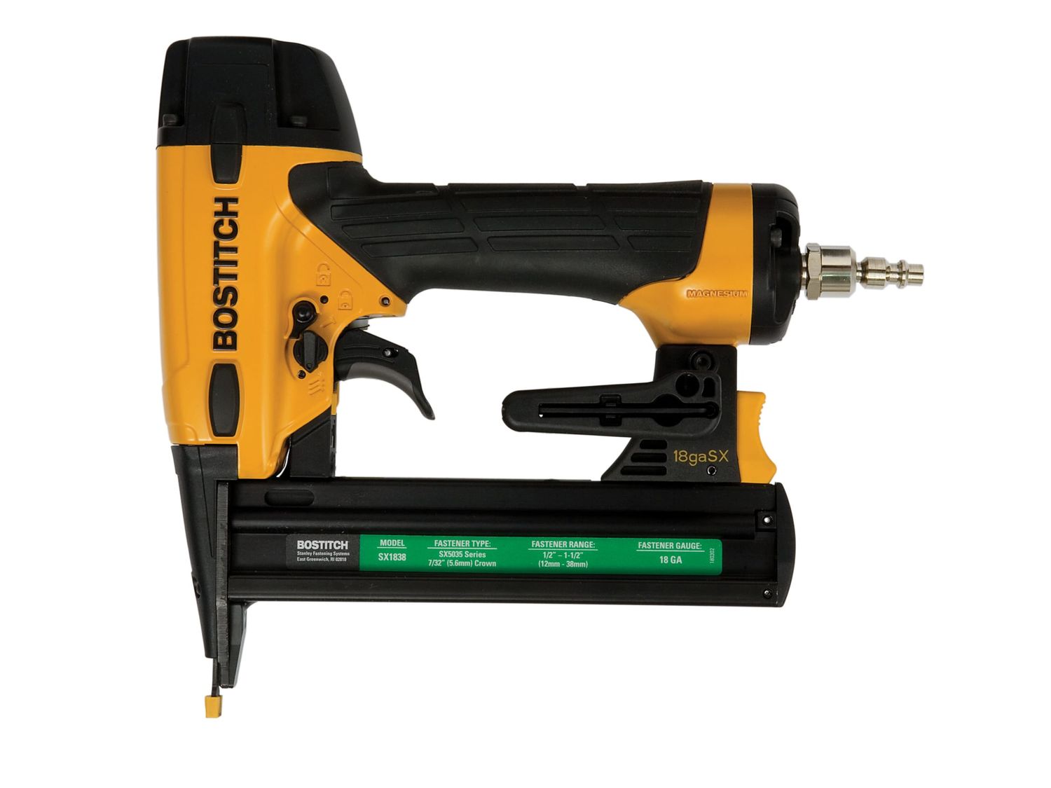 Bostitch BOSSX1838E SX1838-E Pneumatic Stapler 38mm 18 Gauge