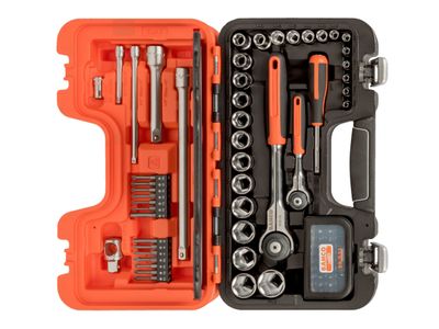 Bahco BAHSW79 SW79 1/4in &amp; 1/2in Drive Swivel Socket Set, 79 Piece