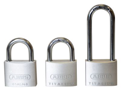 ABUS Mechanical ABU64TI4063T 64TI/40mm TITALIUM™ Padlock Triple Pack (1 Long Shackle)