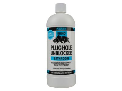 Kilrock KILRHINOBATH Rhino Bathroom Heavy-Duty Drain Unblocker 1 litre