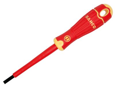Bahco BAH196055125 BAHCOFIT Insulated Slotted Screwdriver 5.5 x 125mm