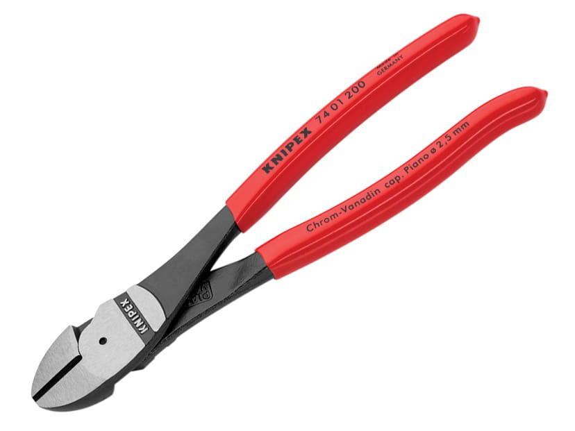Knipex KPX7401200 High Leverage Diagonal Cutters PVC Grip 200mm