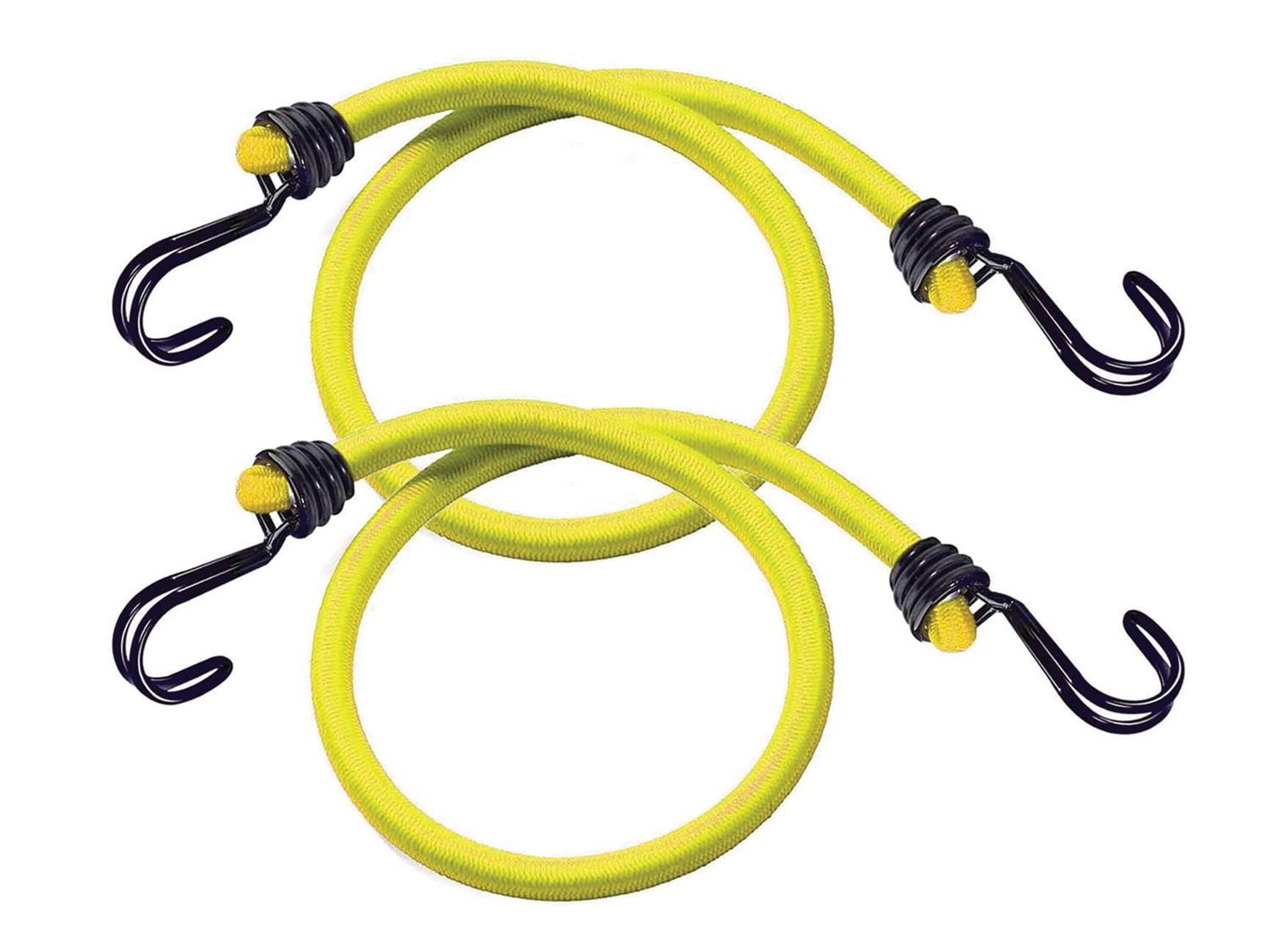 Master Lock MLK3022E Twin Wire Bungee Cord 100cm Yellow 2 Piece