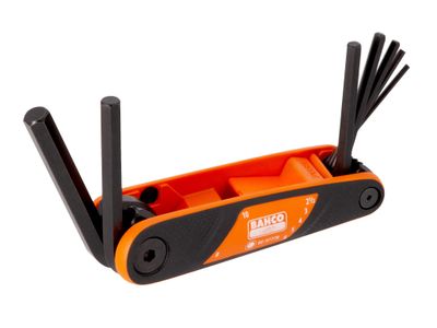 Bahco BAH9777B BE-9777B Hexagon Key Folding Set, 7 Piece