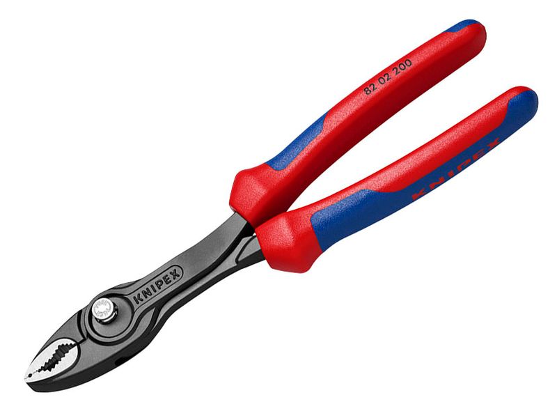 Knipex KPX8202200SB TwinGrip Slip Joint Pliers Multi-Component Grip 200mm