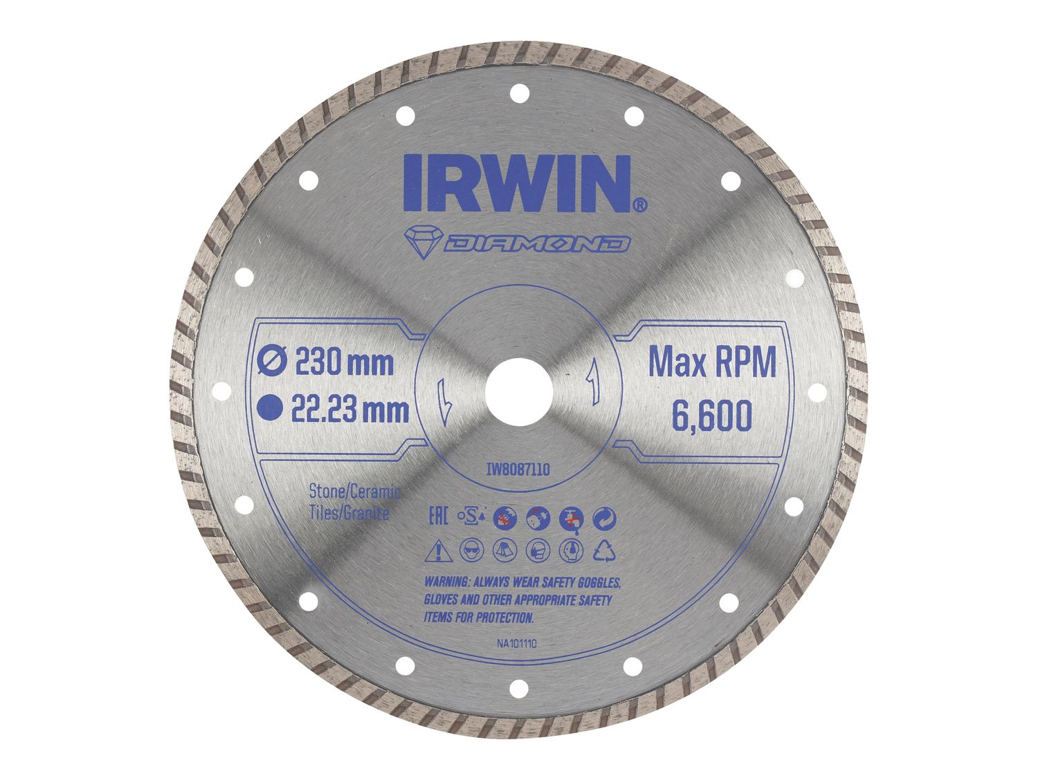 IRWIN IRWIW8087110 Diamond Blade 230 x 22.23mm