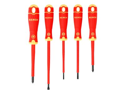 Bahco BAH220005 B220.005 BAHCOFIT Insulated Screwdriver Set, 5 Piece