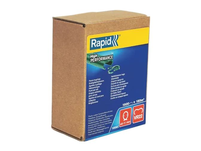 Rapid RPDVR22GA160 VR22 Fence Hog Rings Pack 1600 Galvanised Boxed