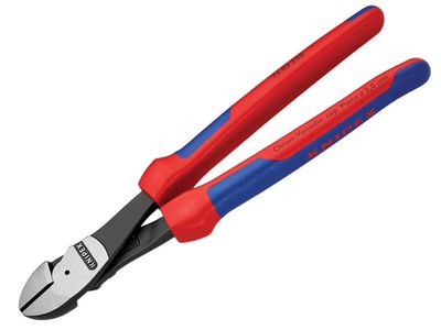 Knipex KPX7402250 High Leverage Diagonal Cutters Multi-Component Grip 250mm