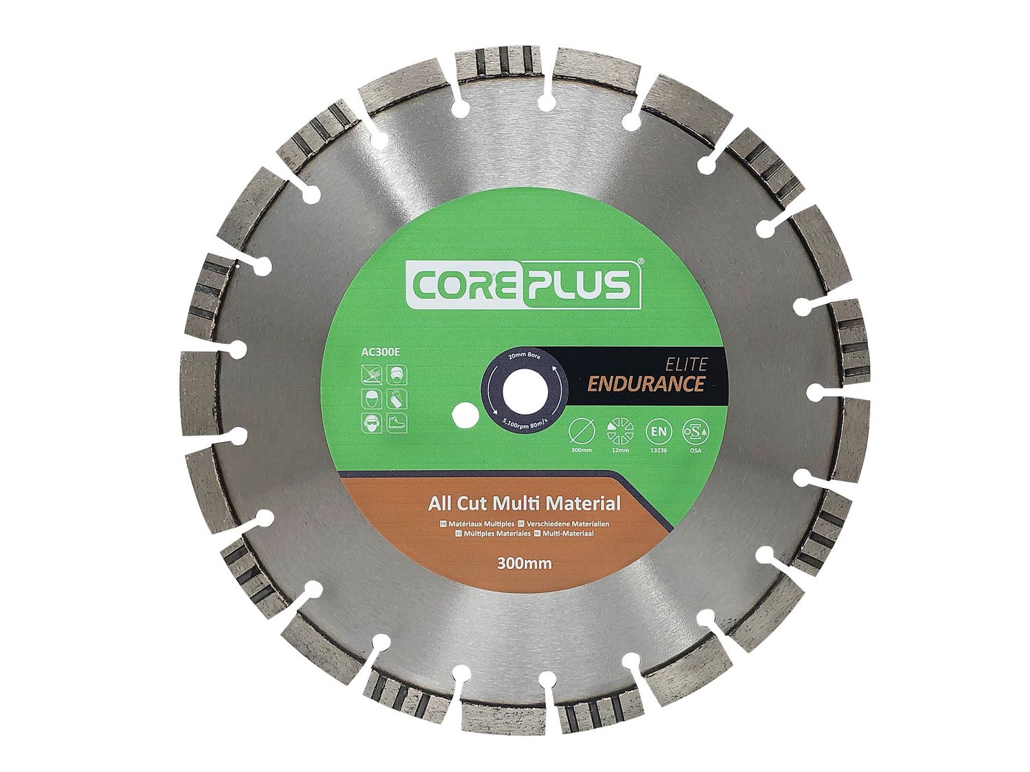 CorePlus AC300E 300mm Elite All Cut Multi-Material Diamond Blade
