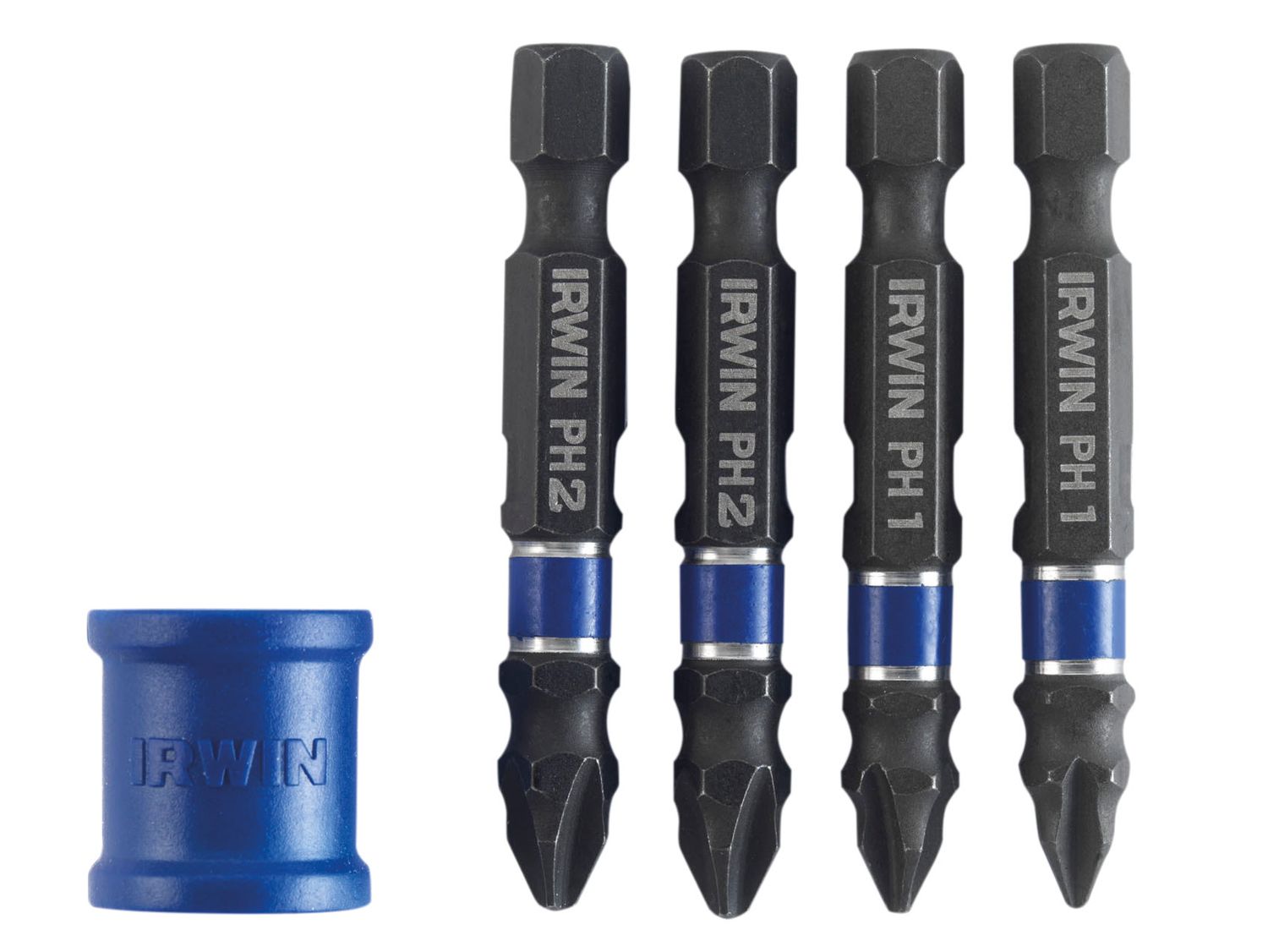 IRWIN IRW1923416 Phillips/Pozidriv Impact Magnetic Screwdriver Bit Set, 5 Piece