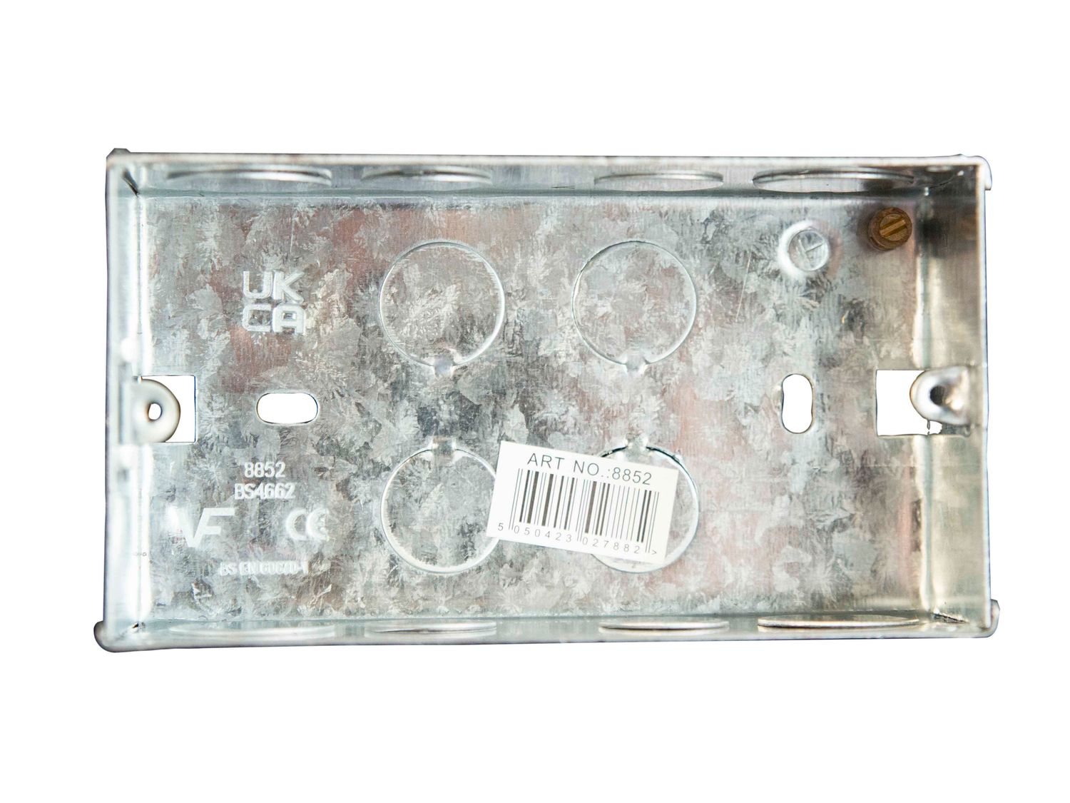 Dencon DCN8852NB Metal Back Box 2-Gang 45mm