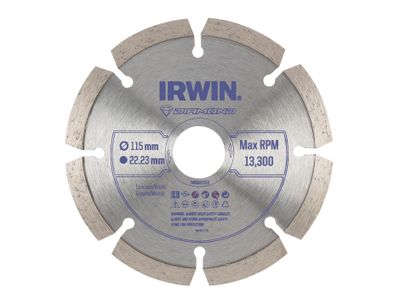 IRWIN IRWIW8087103 Segmented Diamond Blade 115 x 22.23mm