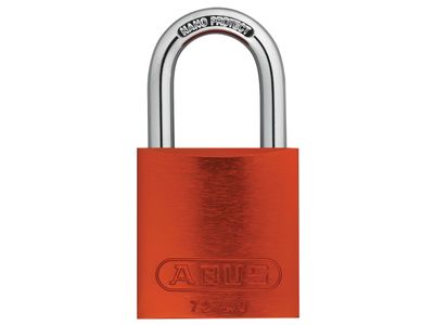 ABUS Mechanical ABUKA45244 72/40mm Aluminium Padlock Orange Keyed Alike TT02767