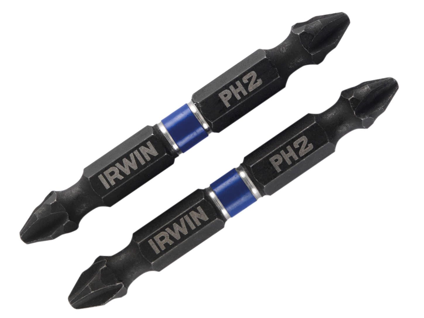 IRWIN IRW1923375 Impact Double-Ended Screwdriver Bits Phillips PH2 60mm (Pack 2)