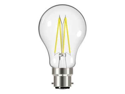 Energizer ENGS12864 LED BC (B22) GLS Filament Non-Dimmable Bulb, Warm White 806 lm 6.7W