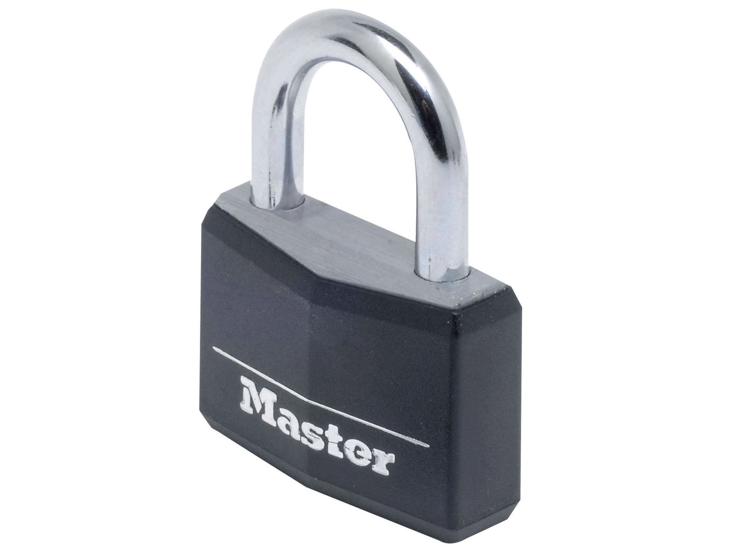 Master Lock MLK9140BLK Aluminium Black Vinyl Cover 40mm Padlock 4-Pin