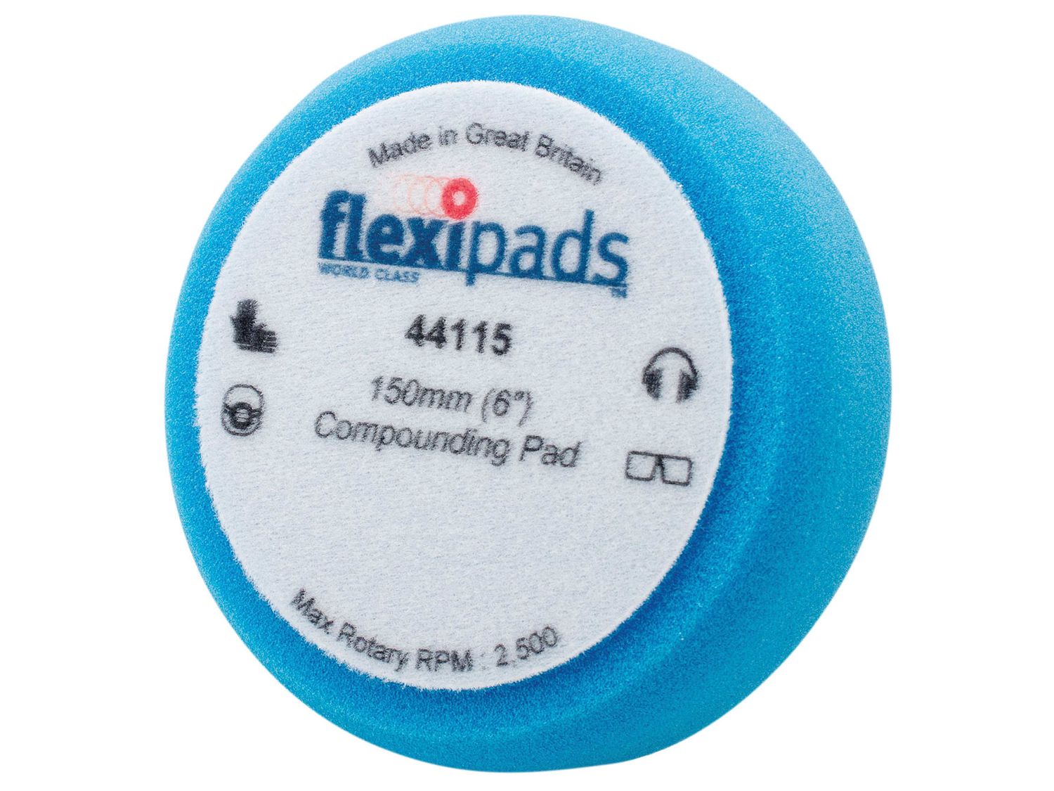 Flexipads World Class FLE44115 Blue Compounding / Polishing Foam 150 x 50mm GRIP